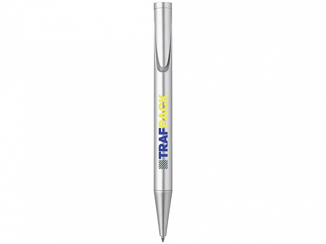 Ручка шариковая Carve, серебристый с логотипом в Санкт-Петербурге заказать по выгодной цене в кибермаркете AvroraStore