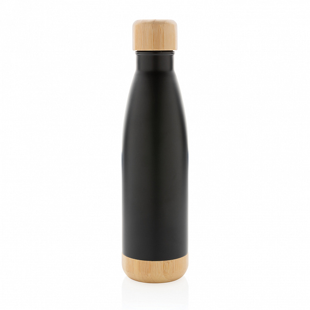 Вакуумная бутылка из нержавеющей стали и бамбука, 520 мл с логотипом в Санкт-Петербурге заказать по выгодной цене в кибермаркете AvroraStore