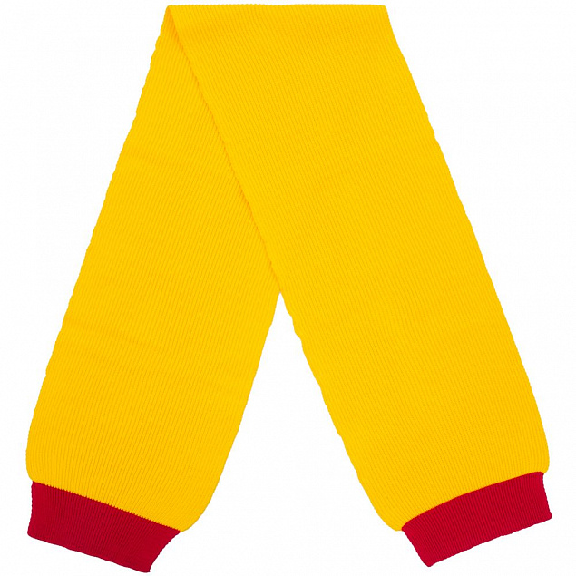 Шарф Snappy, желтый с красным с логотипом в Санкт-Петербурге заказать по выгодной цене в кибермаркете AvroraStore