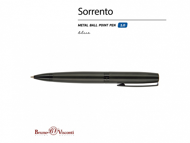 Ручка металлическая шариковая Sorento с логотипом в Санкт-Петербурге заказать по выгодной цене в кибермаркете AvroraStore