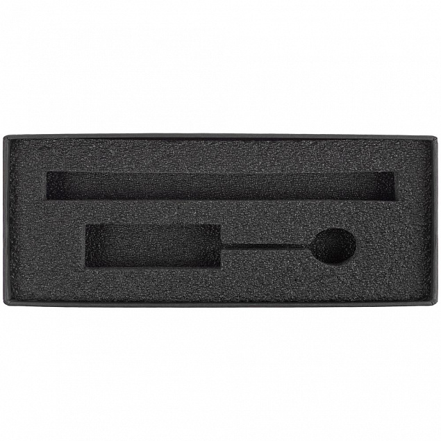Коробка Notes с ложементом для ручки и флешки, черная с логотипом в Санкт-Петербурге заказать по выгодной цене в кибермаркете AvroraStore
