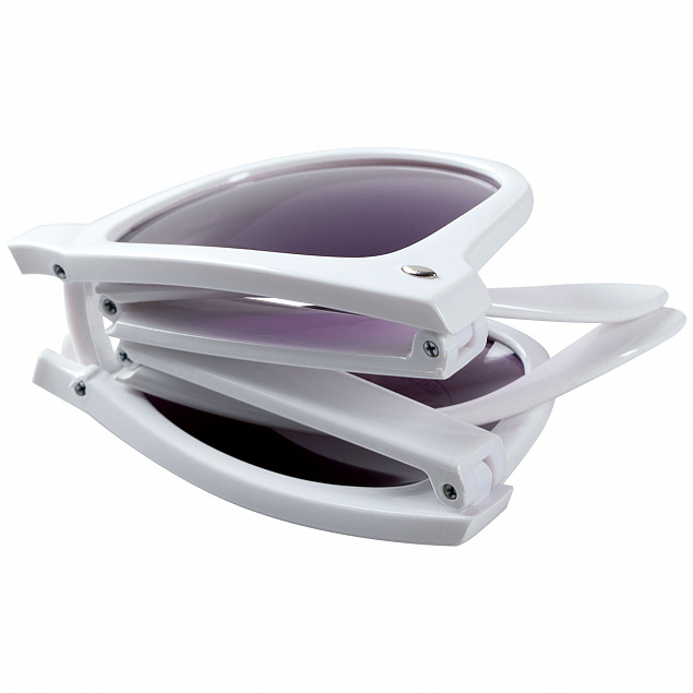 Очки солнцезащитные складные Stifel, белые с логотипом в Санкт-Петербурге заказать по выгодной цене в кибермаркете AvroraStore