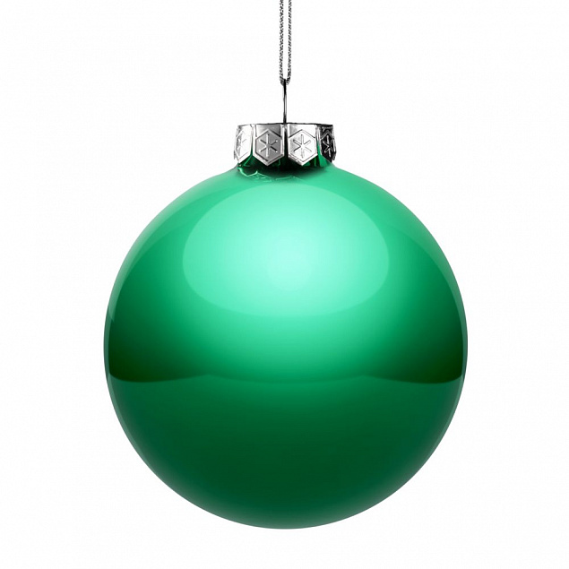 Елочный шар Finery Gloss, 10 см, глянцевый зеленый с логотипом в Санкт-Петербурге заказать по выгодной цене в кибермаркете AvroraStore