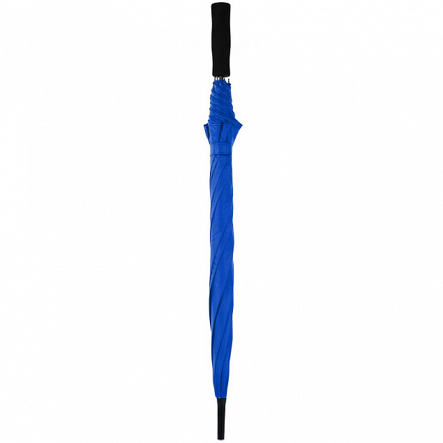 Зонт-трость Color Play, синий с логотипом в Санкт-Петербурге заказать по выгодной цене в кибермаркете AvroraStore