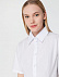 Рубашка женская с коротким рукавом Collar, белая с логотипом в Санкт-Петербурге заказать по выгодной цене в кибермаркете AvroraStore