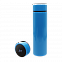 Термос Reactor с датчиком температуры (голубой) с логотипом в Санкт-Петербурге заказать по выгодной цене в кибермаркете AvroraStore