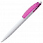 Ручка шариковая Bento, белая с розовым с логотипом в Санкт-Петербурге заказать по выгодной цене в кибермаркете AvroraStore