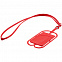 Чехол для карты на телефон Nicolaus, красный с логотипом в Санкт-Петербурге заказать по выгодной цене в кибермаркете AvroraStore