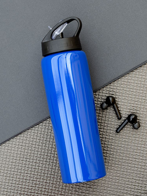 Спортивная бутылка Moist, синяя с логотипом в Санкт-Петербурге заказать по выгодной цене в кибермаркете AvroraStore