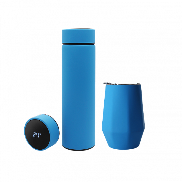Набор Hot Box E софт-тач EDGE CO12s grey (голубой) с логотипом в Санкт-Петербурге заказать по выгодной цене в кибермаркете AvroraStore