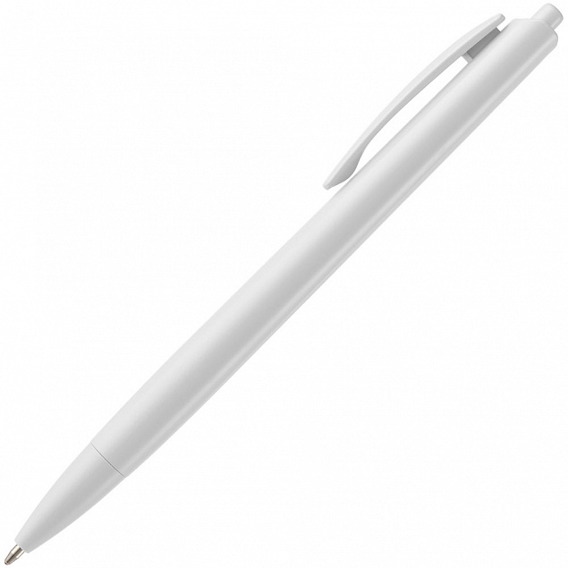 Ручка шариковая Tick, белая с логотипом в Санкт-Петербурге заказать по выгодной цене в кибермаркете AvroraStore