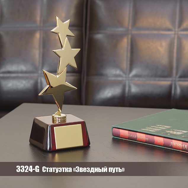 Статуэтка "Звездный путь", золото с логотипом в Санкт-Петербурге заказать по выгодной цене в кибермаркете AvroraStore