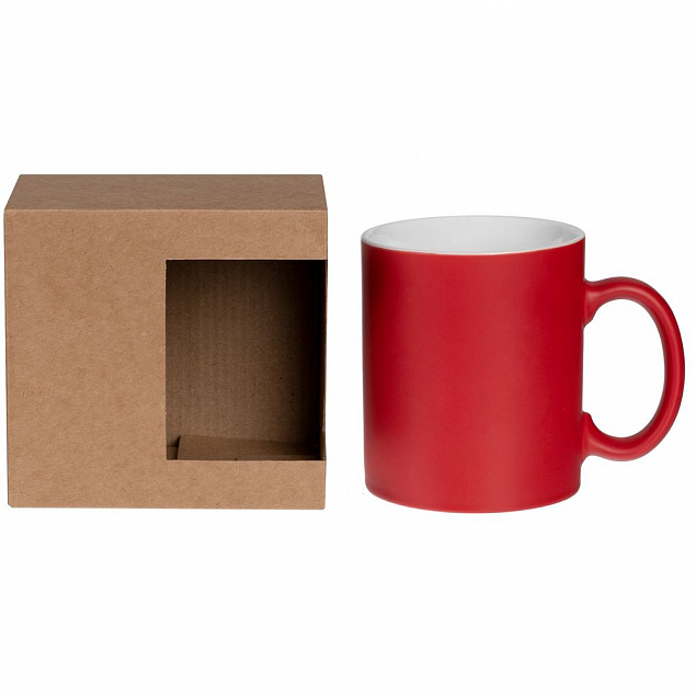Коробка для кружки с окном Cupcase, крафт с логотипом в Санкт-Петербурге заказать по выгодной цене в кибермаркете AvroraStore