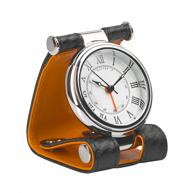 Часы дорожные, кожаный футляр с логотипом в Санкт-Петербурге заказать по выгодной цене в кибермаркете AvroraStore