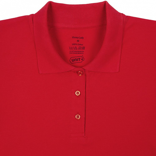 Рубашка поло женская Virma Lady, красная с логотипом в Санкт-Петербурге заказать по выгодной цене в кибермаркете AvroraStore