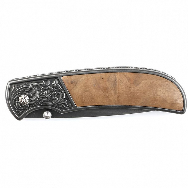 Складной нож Stinger S055B, коричневый с логотипом в Санкт-Петербурге заказать по выгодной цене в кибермаркете AvroraStore