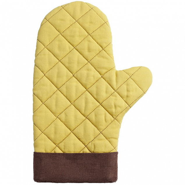 Прихватка-рукавица Keep Palms, горчичная с логотипом в Санкт-Петербурге заказать по выгодной цене в кибермаркете AvroraStore