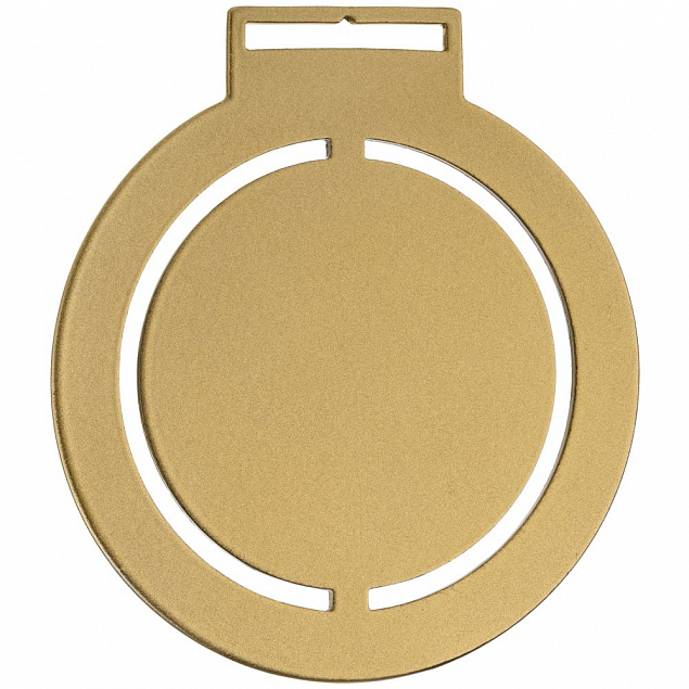 Медаль Steel Rond, золотистая с логотипом в Санкт-Петербурге заказать по выгодной цене в кибермаркете AvroraStore