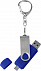 Флешка Double Twist 8 Гб синяя с логотипом в Санкт-Петербурге заказать по выгодной цене в кибермаркете AvroraStore