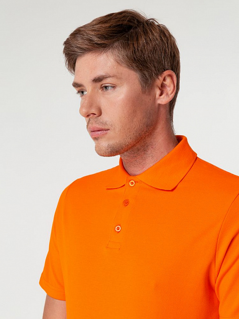 Рубашка поло Virma light, оранжевая с логотипом в Санкт-Петербурге заказать по выгодной цене в кибермаркете AvroraStore