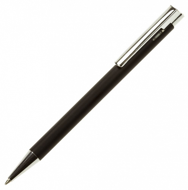 Ручка шариковая Stork, черная с логотипом в Санкт-Петербурге заказать по выгодной цене в кибермаркете AvroraStore