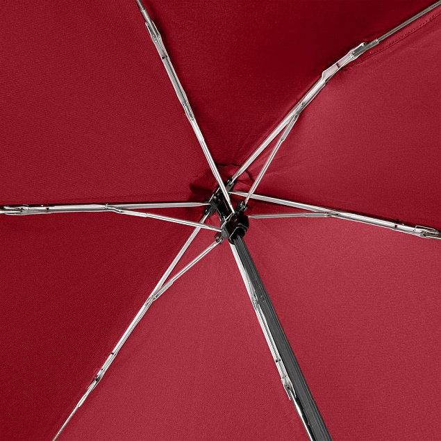 Зонт складной Carbonsteel Slim, красный с логотипом в Санкт-Петербурге заказать по выгодной цене в кибермаркете AvroraStore
