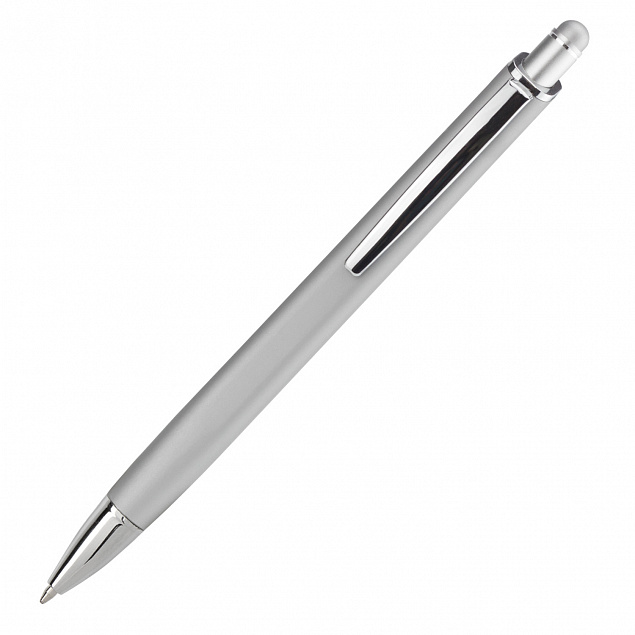 Шариковая ручка Quattro, серебряная с логотипом в Санкт-Петербурге заказать по выгодной цене в кибермаркете AvroraStore