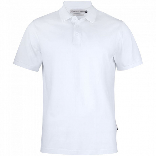Рубашка поло мужская Sunset, белая с логотипом в Санкт-Петербурге заказать по выгодной цене в кибермаркете AvroraStore