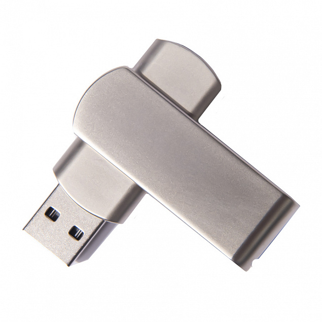 USB flash-карта SWING METAL (16Гб), серебристая, 5,3х1,7х0,9 см, металл с логотипом в Санкт-Петербурге заказать по выгодной цене в кибермаркете AvroraStore