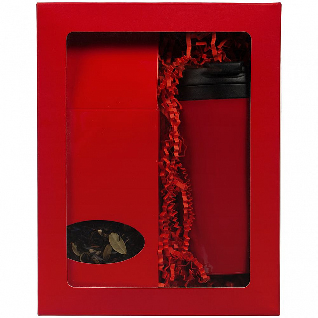 Коробка с окном InSight, красная с логотипом в Санкт-Петербурге заказать по выгодной цене в кибермаркете AvroraStore