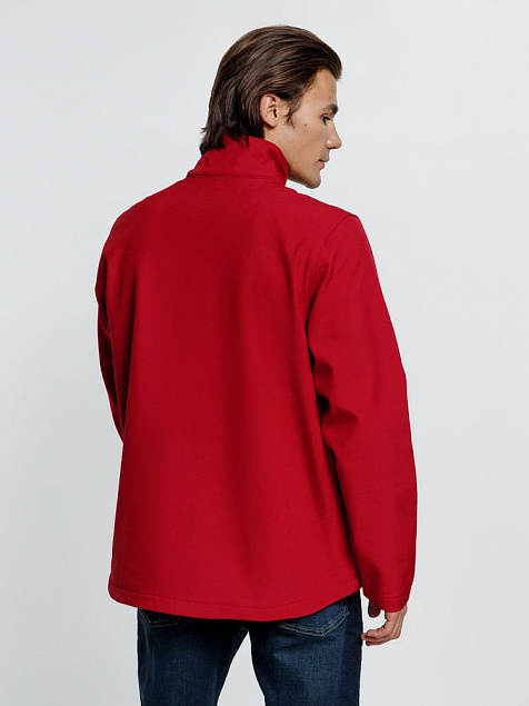 Куртка софтшелл мужская RACE MEN красная с логотипом в Санкт-Петербурге заказать по выгодной цене в кибермаркете AvroraStore