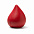 Каплевидный антистресс DONA, Красный с логотипом в Санкт-Петербурге заказать по выгодной цене в кибермаркете AvroraStore