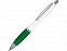 Ручка шариковая Nash, белый/зеленый, черные чернила с логотипом в Санкт-Петербурге заказать по выгодной цене в кибермаркете AvroraStore