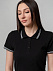 Рубашка поло женская Virma Stripes Lady, черная с логотипом в Санкт-Петербурге заказать по выгодной цене в кибермаркете AvroraStore