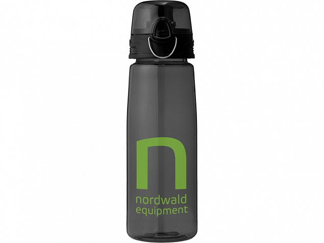 Бутылка спортивная Capri, черный с логотипом в Санкт-Петербурге заказать по выгодной цене в кибермаркете AvroraStore