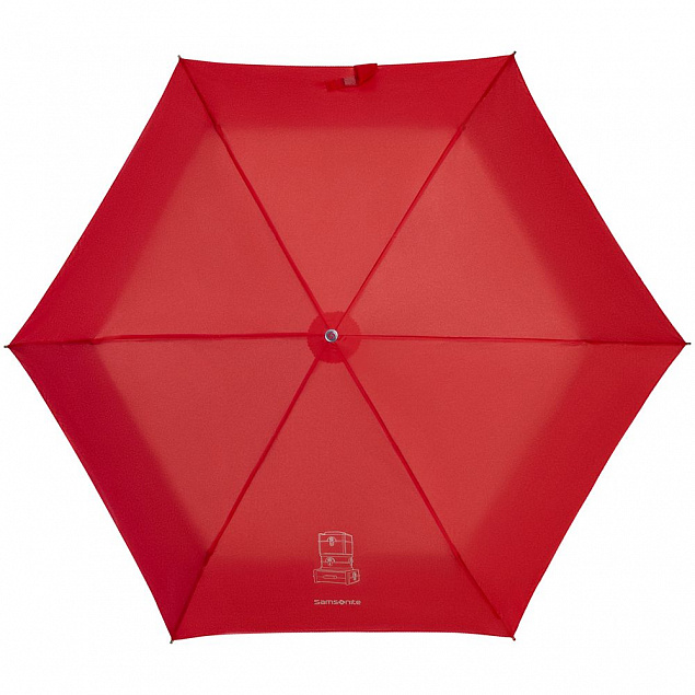 Зонт складной Karissa Slim, автомат, красный с логотипом в Санкт-Петербурге заказать по выгодной цене в кибермаркете AvroraStore