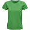 Футболка женская Pioneer Women, ярко-зеленая с логотипом в Санкт-Петербурге заказать по выгодной цене в кибермаркете AvroraStore