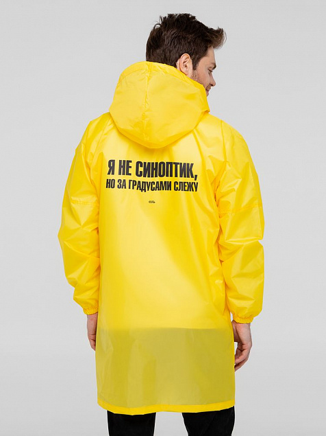 Дождевик «Я не синоптик», желтый с логотипом в Санкт-Петербурге заказать по выгодной цене в кибермаркете AvroraStore