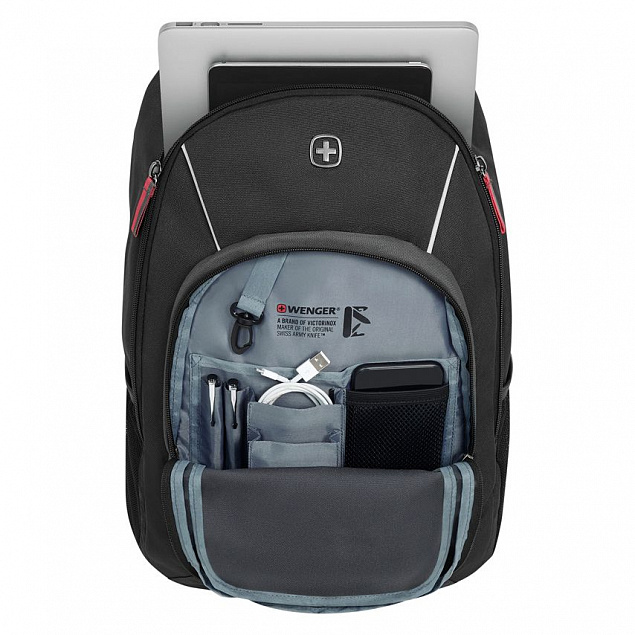 Рюкзак Next Mars, черный c антрацитовым с логотипом в Санкт-Петербурге заказать по выгодной цене в кибермаркете AvroraStore