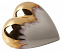 Фарфоровое сердце Gold Rain с логотипом в Санкт-Петербурге заказать по выгодной цене в кибермаркете AvroraStore
