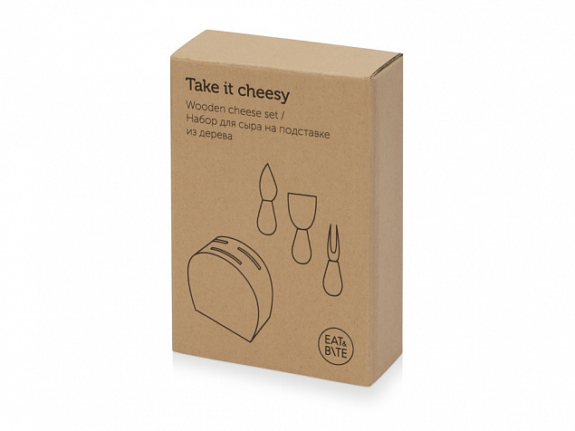 Набор из ножей для сыра на подставке Take it cheesy с логотипом в Санкт-Петербурге заказать по выгодной цене в кибермаркете AvroraStore