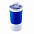 Термокружка вакуумная 'Funny" белая, голубой силикон с логотипом в Санкт-Петербурге заказать по выгодной цене в кибермаркете AvroraStore