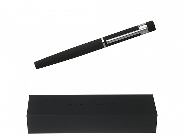 Ручка роллер Loop Black с логотипом в Санкт-Петербурге заказать по выгодной цене в кибермаркете AvroraStore