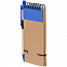 Блокнот на кольцах Eco Note с ручкой, синий с логотипом в Санкт-Петербурге заказать по выгодной цене в кибермаркете AvroraStore