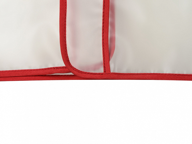 Дождевик Providence, прозрачный/красный с чехлом с логотипом в Санкт-Петербурге заказать по выгодной цене в кибермаркете AvroraStore