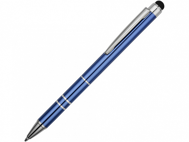 Ручка-стилус шариковая Charleston, синий, черные чернила с логотипом в Санкт-Петербурге заказать по выгодной цене в кибермаркете AvroraStore