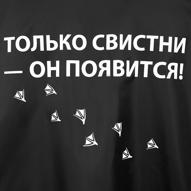 Дождевик «Только свистни», черный с логотипом в Санкт-Петербурге заказать по выгодной цене в кибермаркете AvroraStore