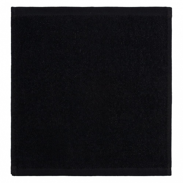 Полотенце махровое «Юнона», малое, черное с логотипом в Санкт-Петербурге заказать по выгодной цене в кибермаркете AvroraStore