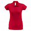 Рубашка поло женская Heavymill красная с логотипом в Санкт-Петербурге заказать по выгодной цене в кибермаркете AvroraStore