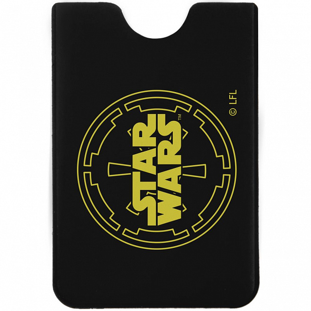 Чехол для карточки Star Wars, черный с желтым с логотипом в Санкт-Петербурге заказать по выгодной цене в кибермаркете AvroraStore